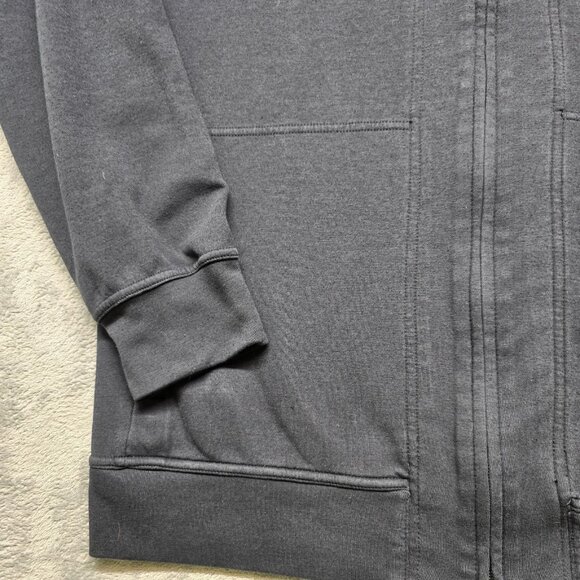 Nike Yoga Dri-Fit Hooded Sweatshirt Womens L Black Full-Zip Fleece Training - Picture 5 of 14